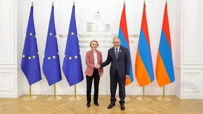 Председатель Еврокомиссии пообещала Армении поддержку, оппозиция критикует визит из-за Баку