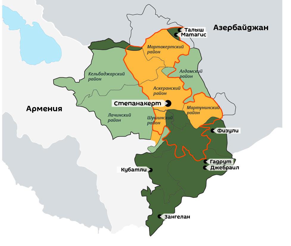 Карта армении нагорном карабахе. Политическая карта Карабаха. Карта Нагорного Карабаха 2021. Нагорный Карабах на карте Армении и Азербайджана. Карабах на карте Азербайджана и Армении.